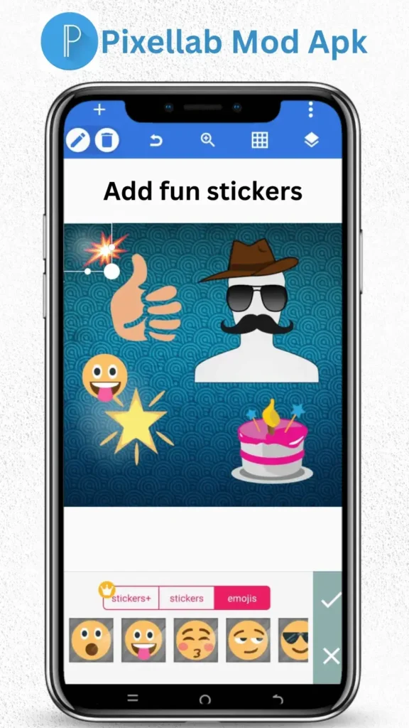 Pixellab Mod Apk v2.1.3 (Premium Unlocked) Latest Version 2025 2 pixellab mod apk funstickers and fonts